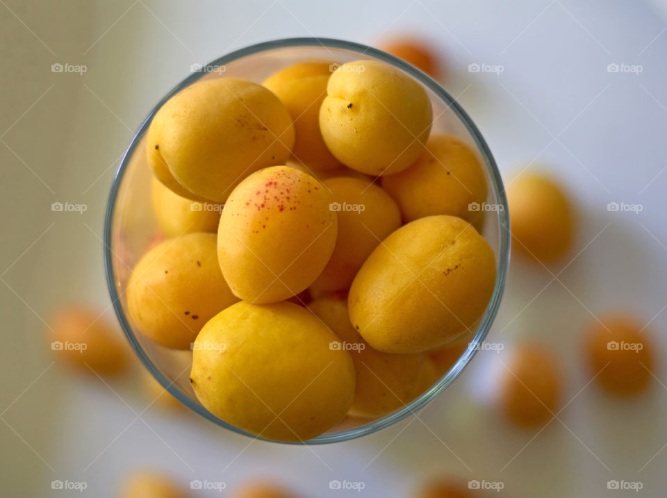 apricots in a vase