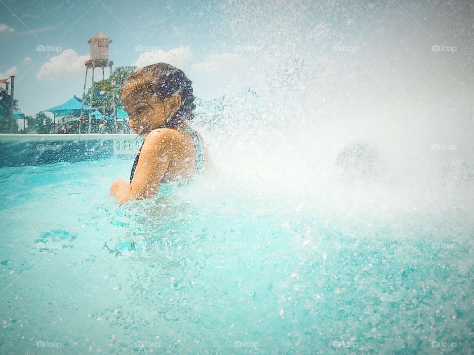 fun at the splash park pool