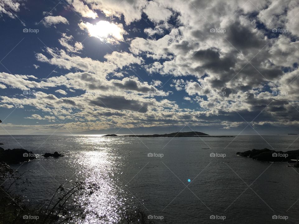 Clouds and ocean 