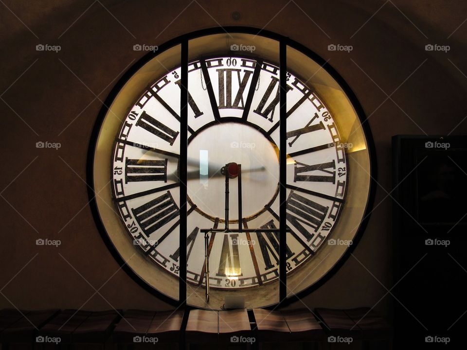 Clock from inside