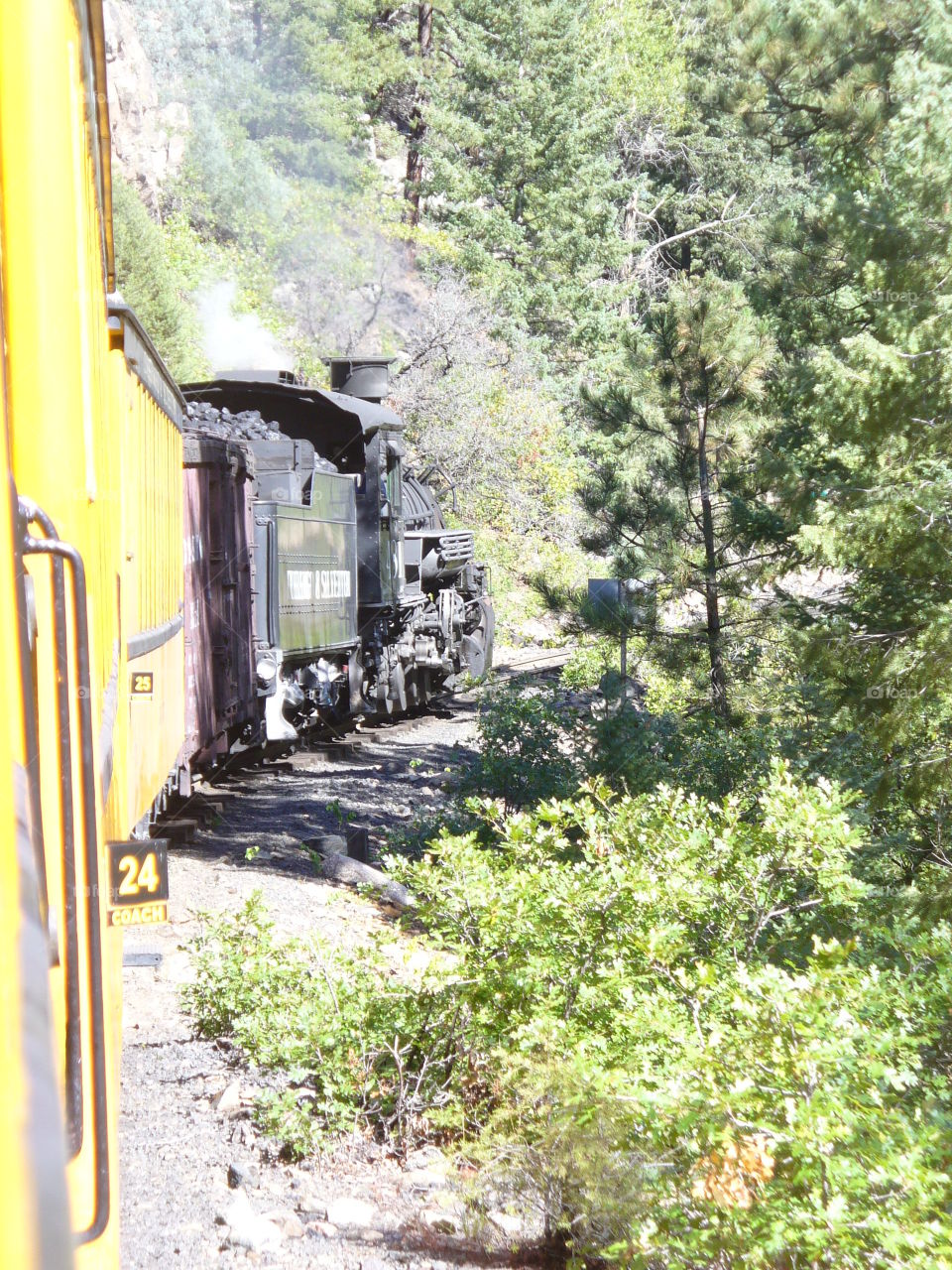 steam train from Durango to Silverton, Colorado