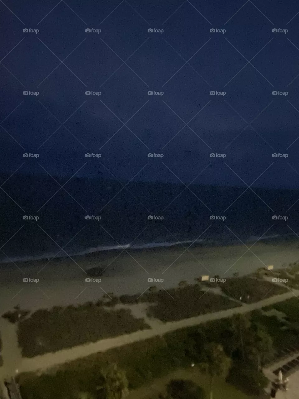 The ocean at night 