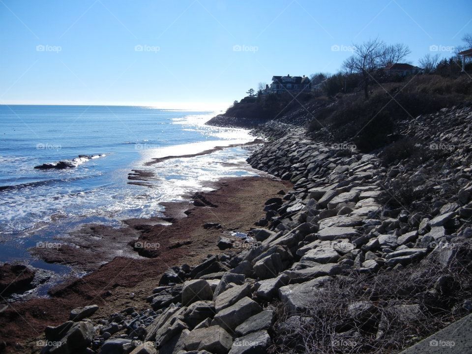 cliff by the ocean