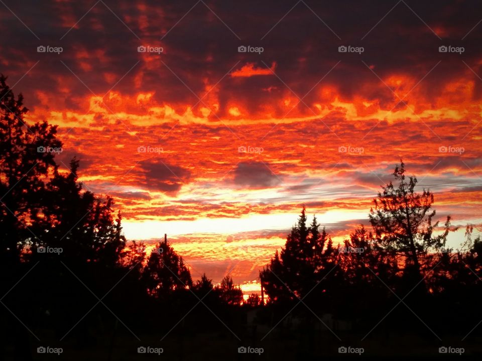 Sunset Over Crooked River Ranch Central Oregon