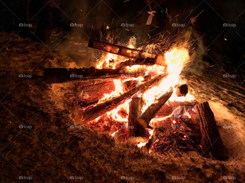 Fire- Bonfire on the Grand Mesa, NYE