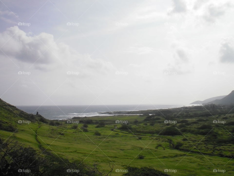 Southeast shore of Oahu. 
