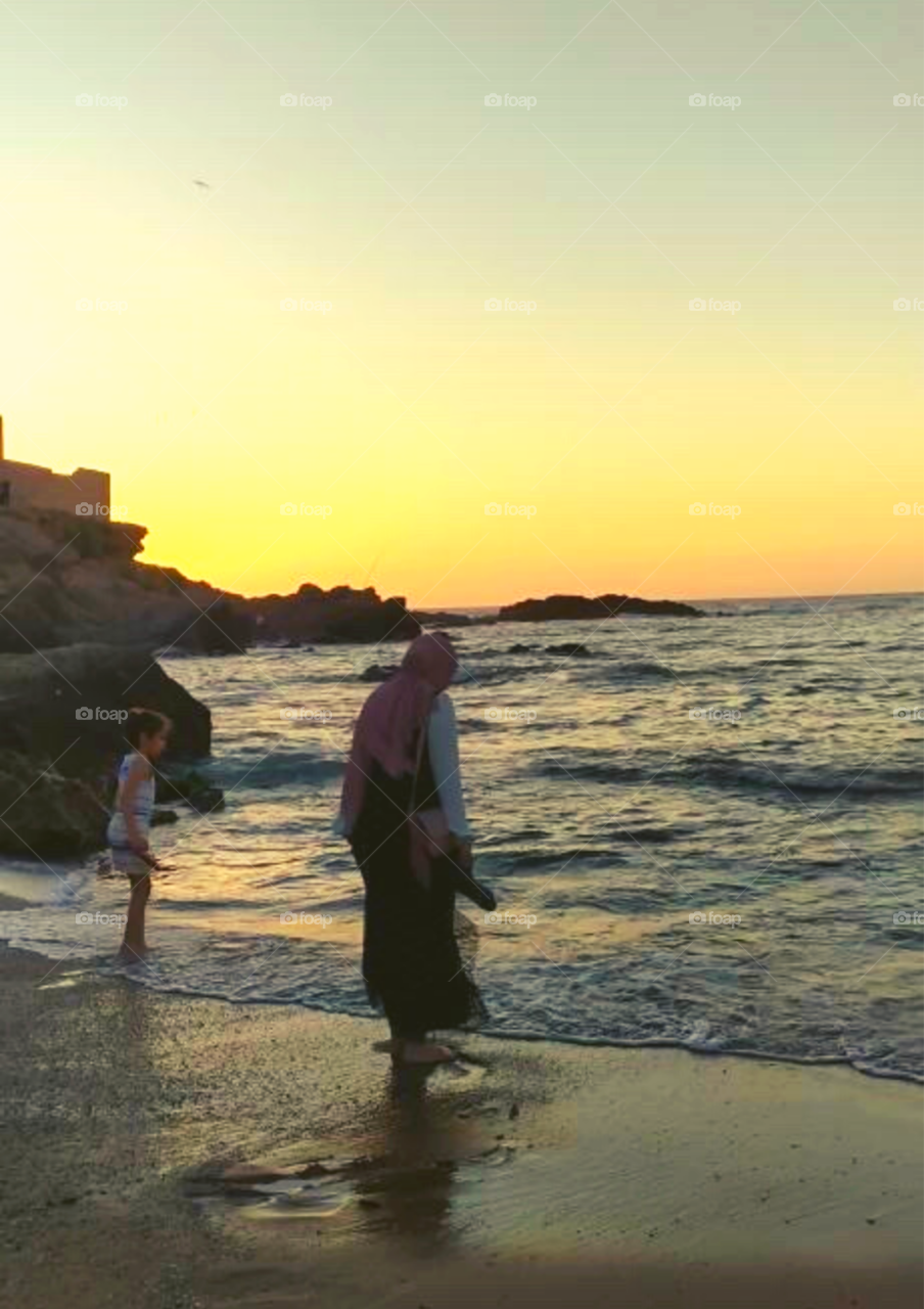 Walking next to the sea 🌊