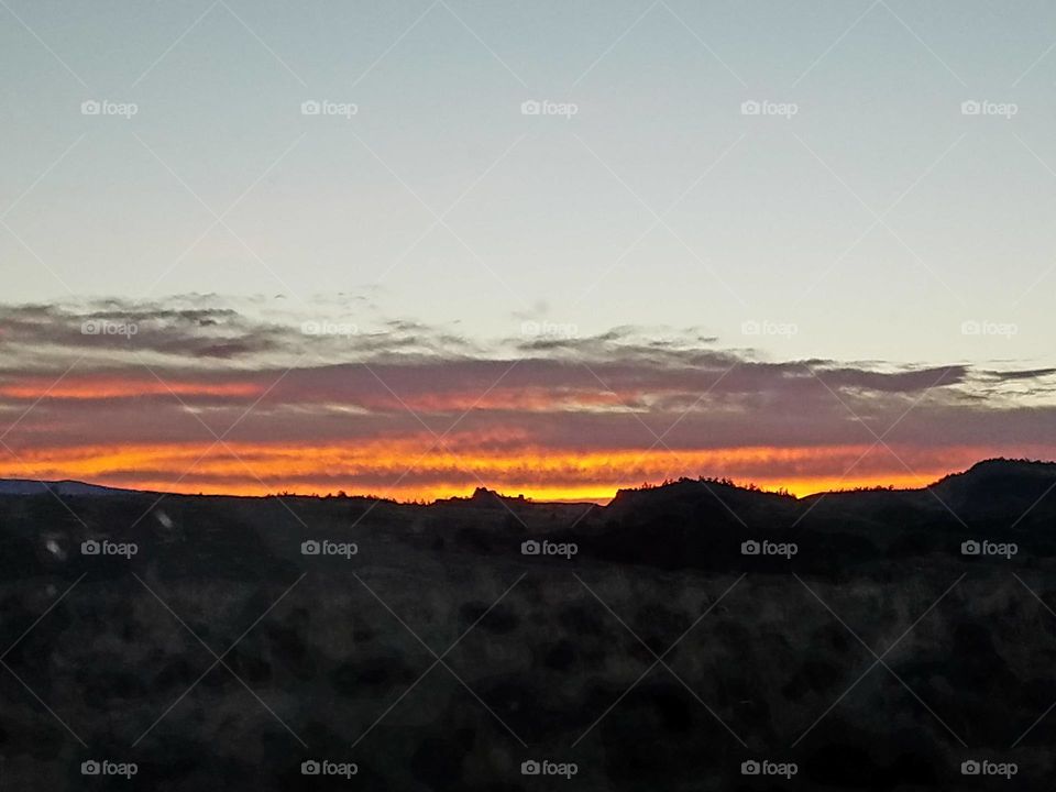 Cottonwood sunrise.  Hunter's view.