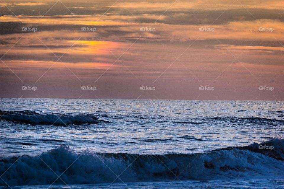 Dusk on Destin Beach, Florida