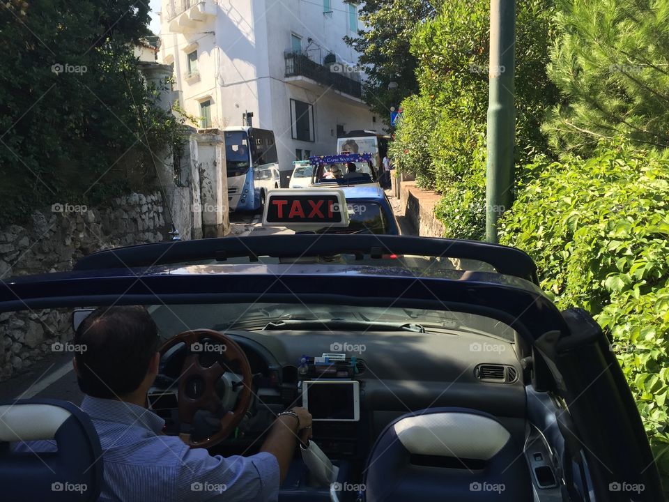 Capri taxi ride