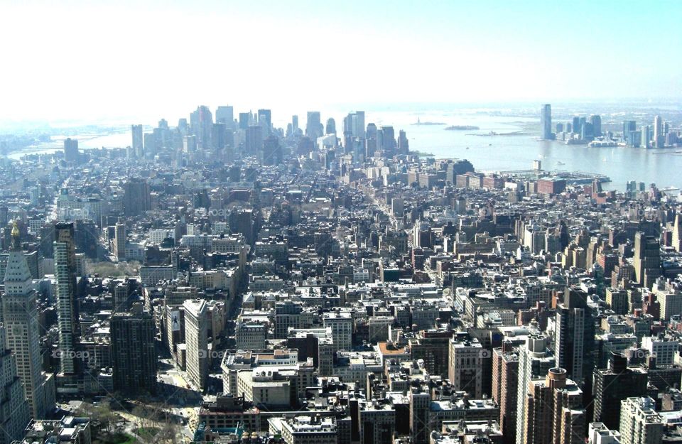 New York City from building top