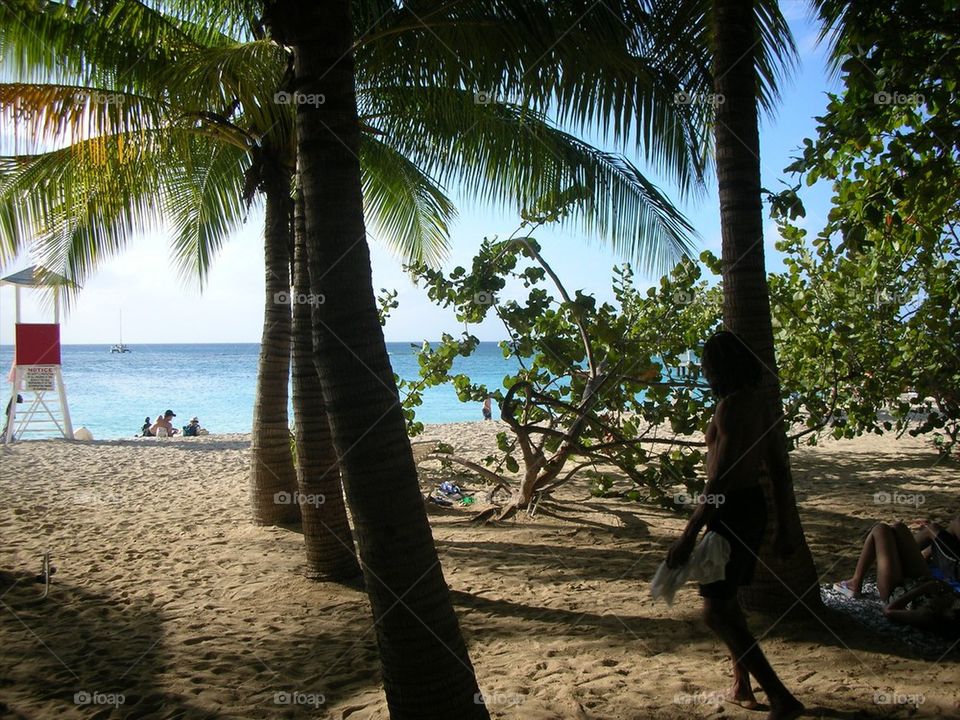 Lazy day at beach 