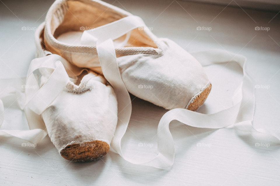 Ballet shoes. Pointe