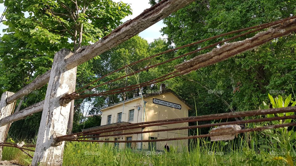 The old train station of Playamonas, Greece
