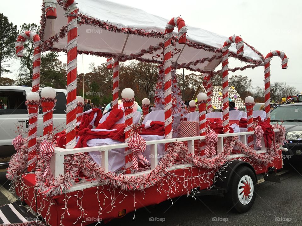 Christmas parade float