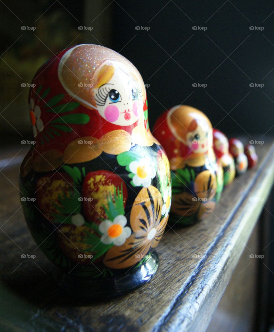 Matryoshka. A set of Russian nesting dolls from my collection.