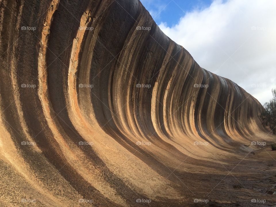 View if wave rock