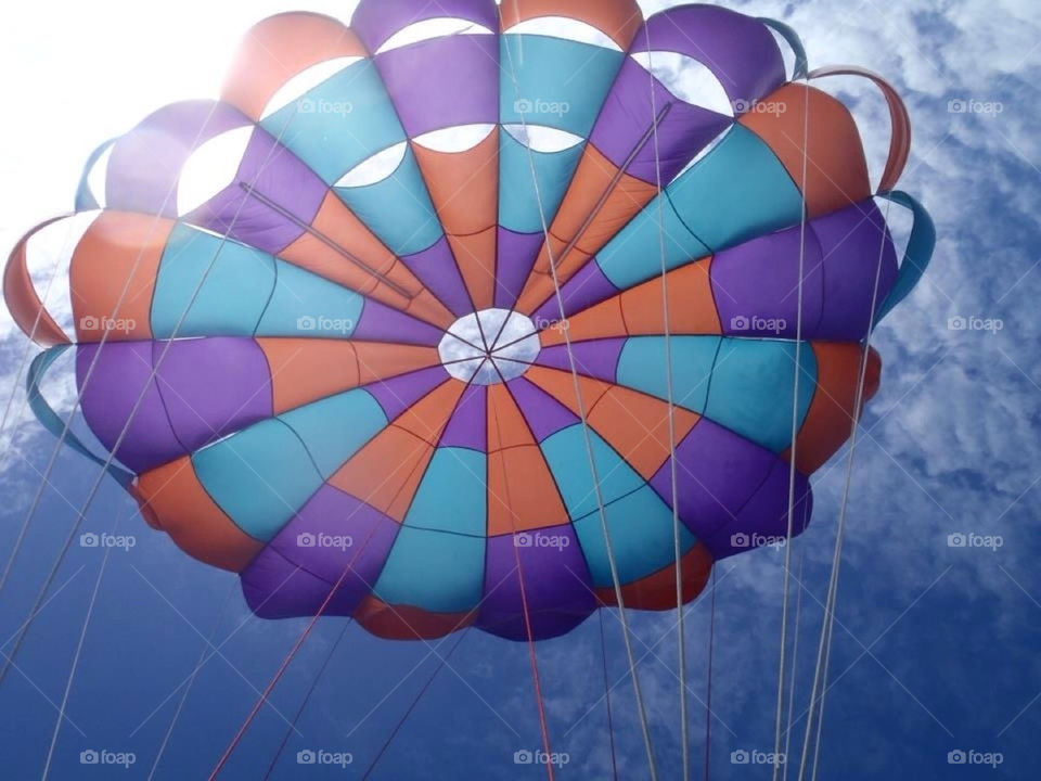 Parasailing in Aruba.