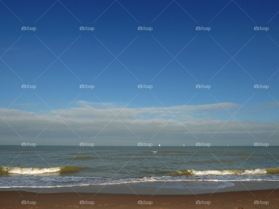 The sea in Belgium.