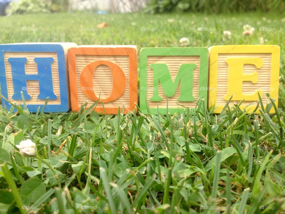 Home Block Sign