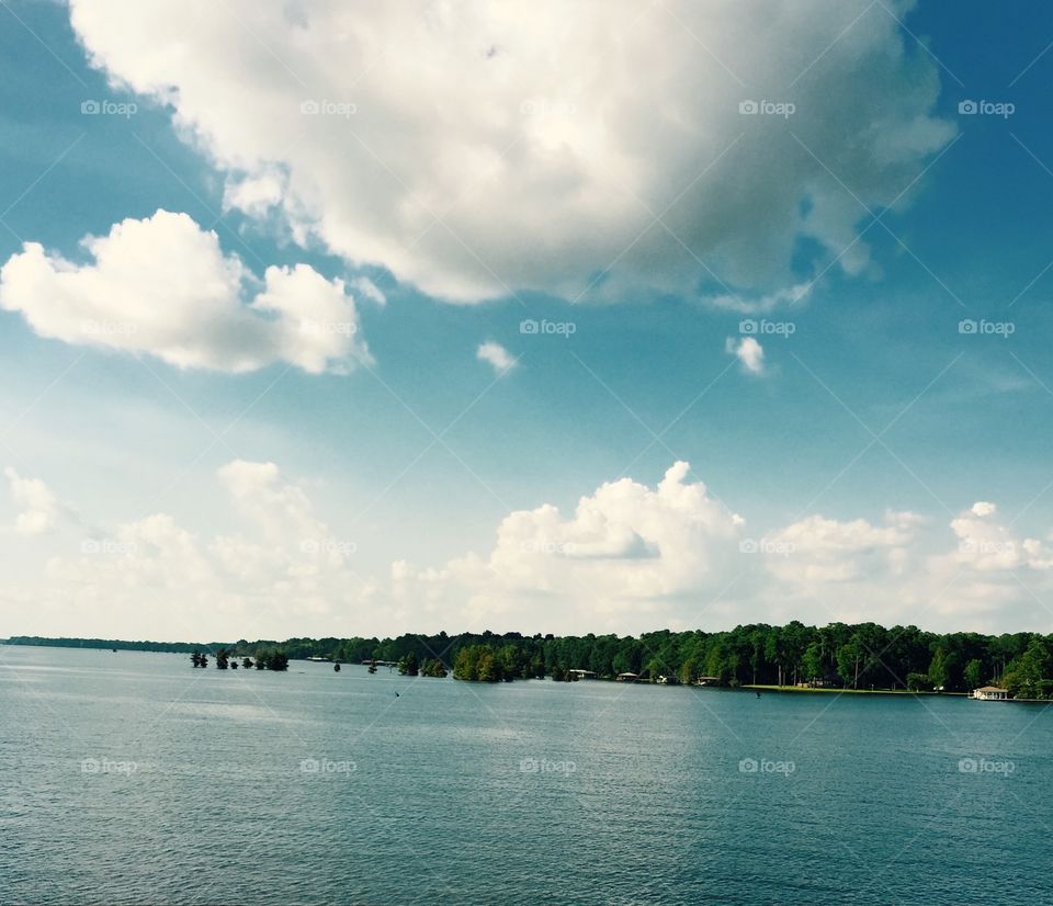 Beautiful Lake Blackshear in the state of Georgia.,