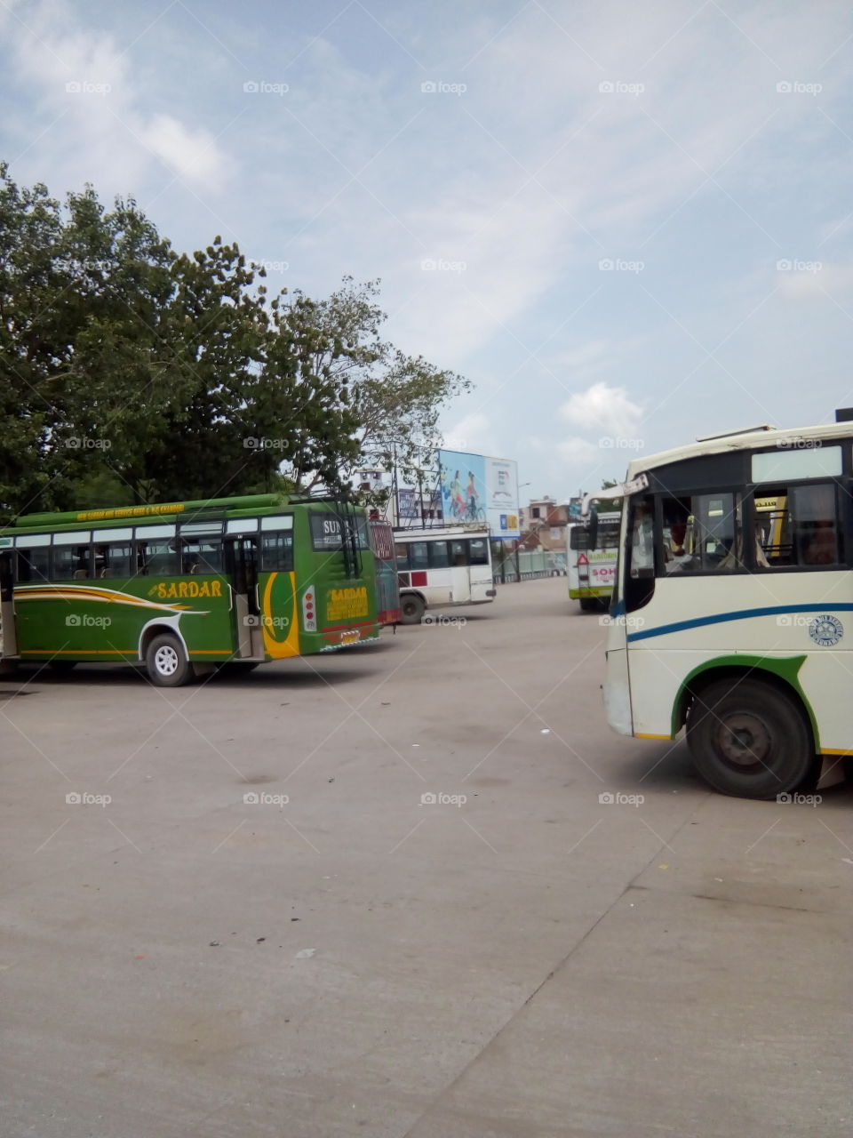 Bus stand of Sangrur city