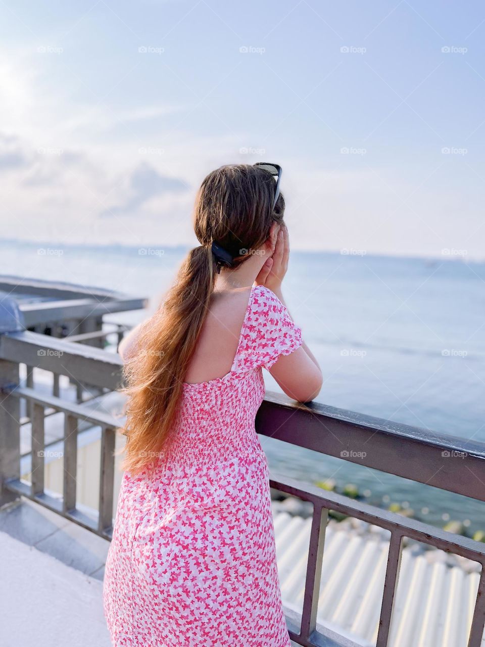 woman by the sea