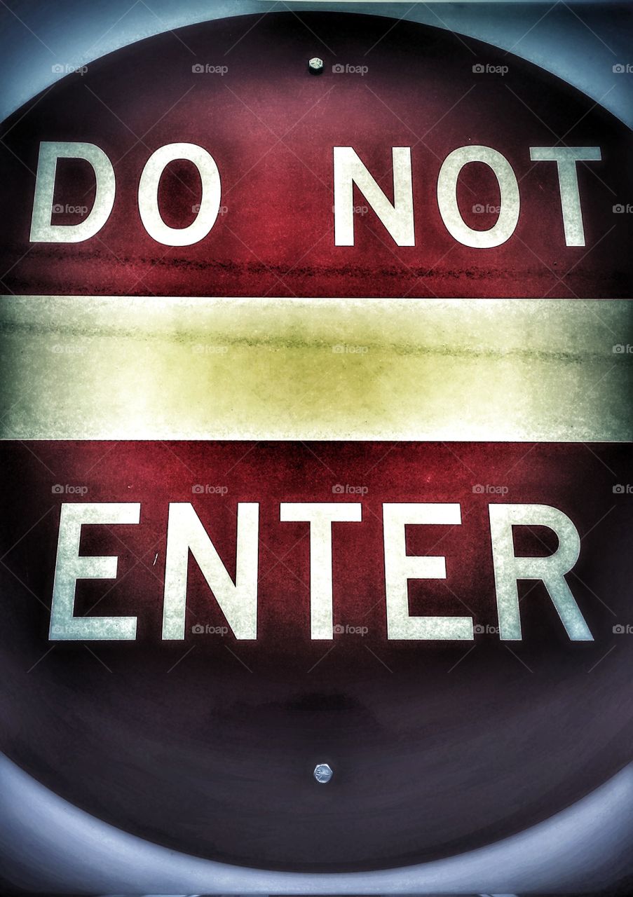 Do Not Enter