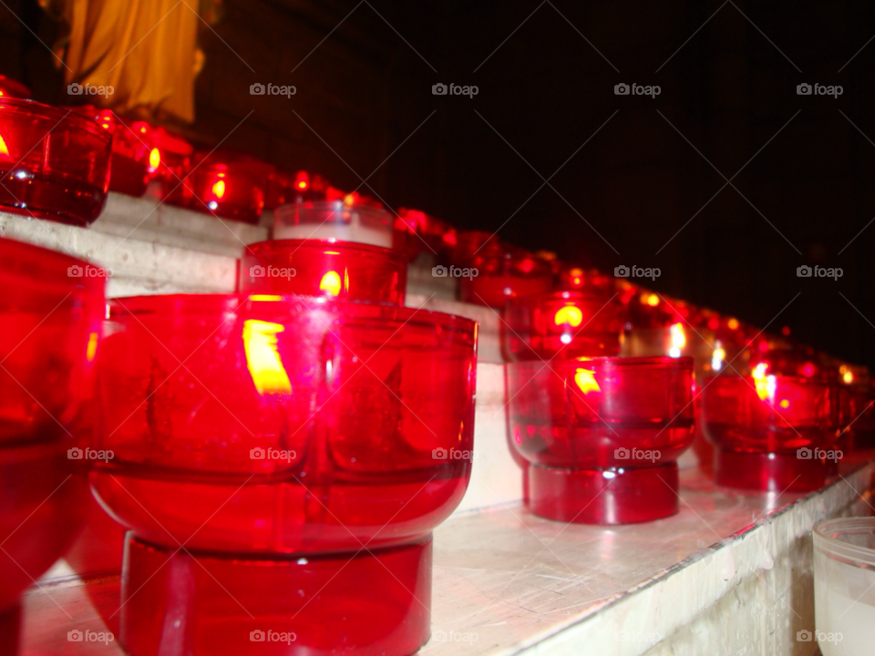 paris cathedral candles red candles by sellershot