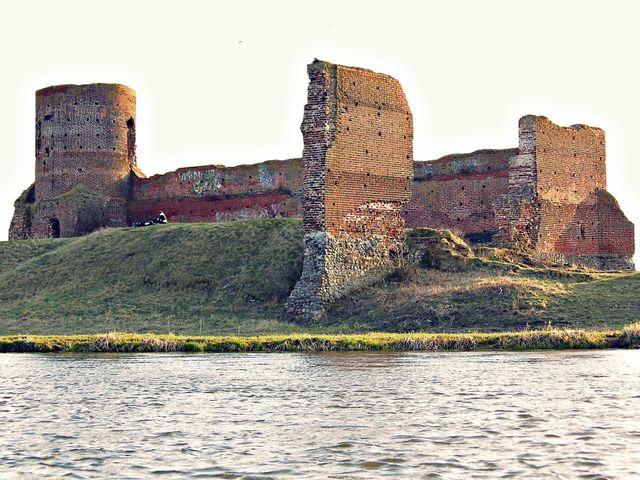 castle ruins. located in Poland, city Kolo.