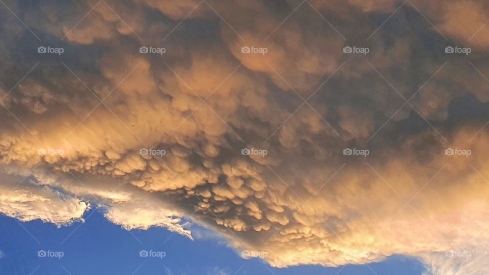 Mammatus clouds