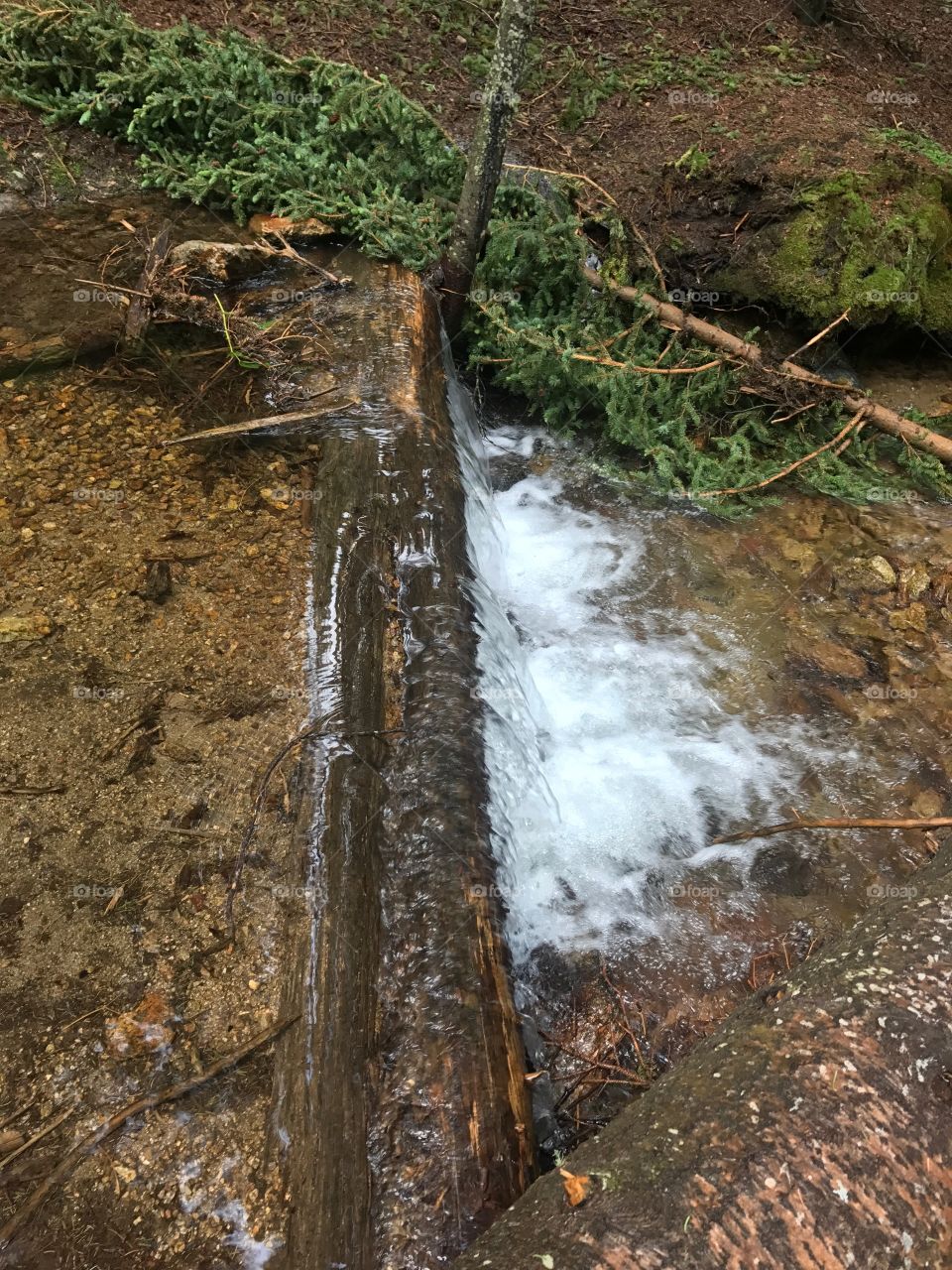 A small Rocky Mountain waterfall 