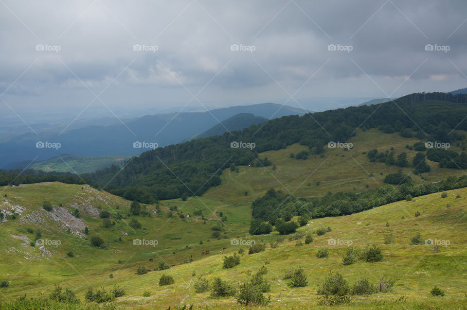 Balkan mountains landscape