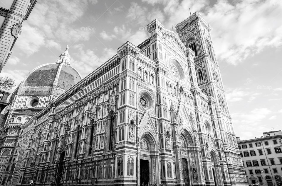 The grand facade of the Florence Cathedral