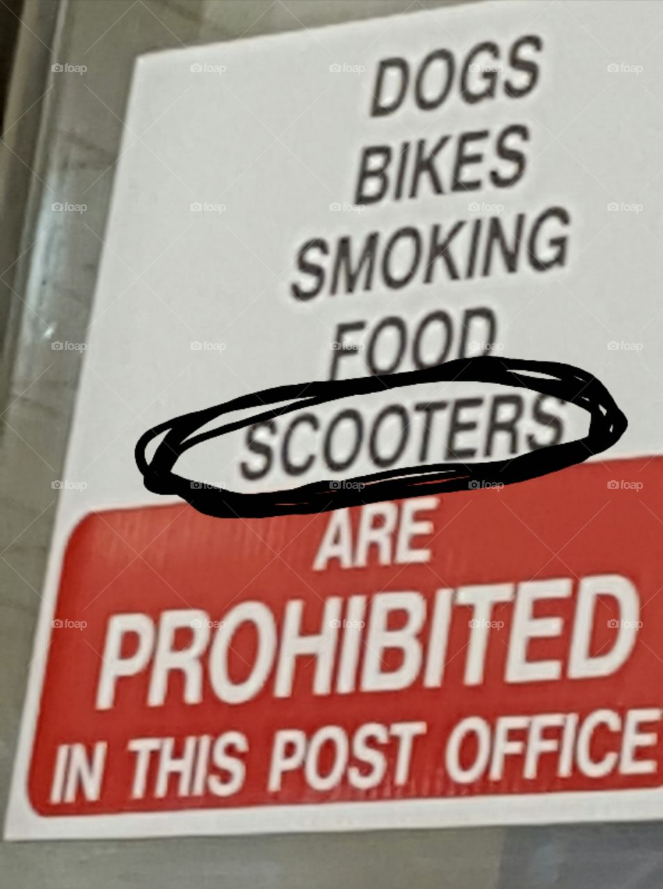 no scooters
