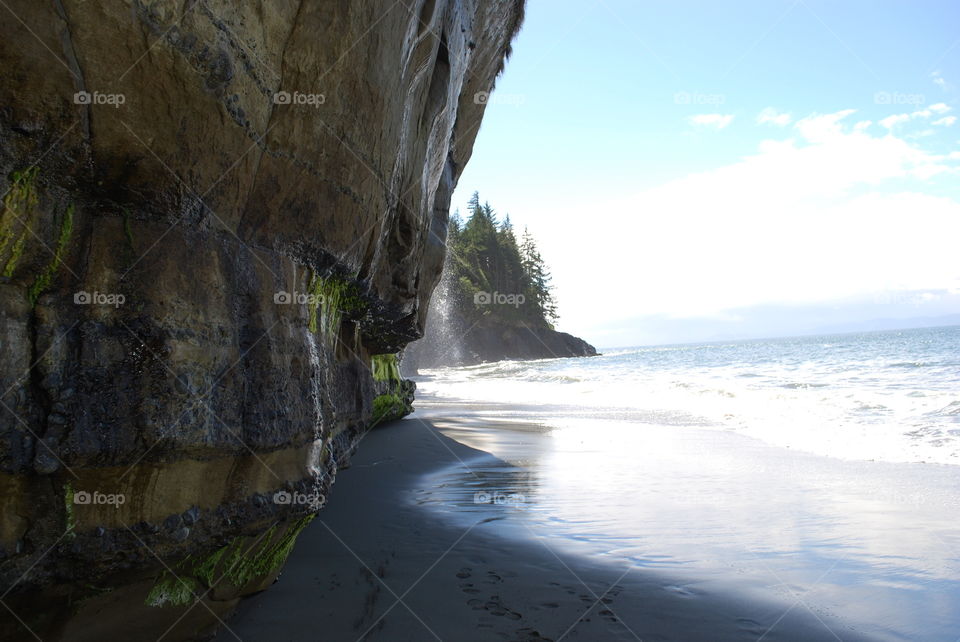 Part of the trail by the ocean