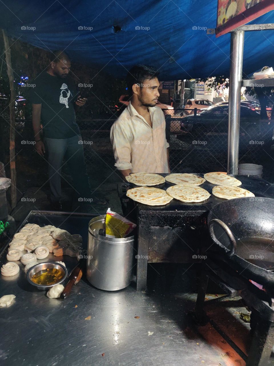 parotha from the streets of Bangalore,India
