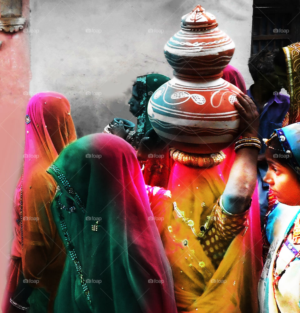 Colorful Ladies Of India