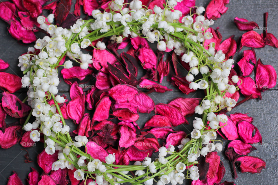 Wreath of lilies of the valley