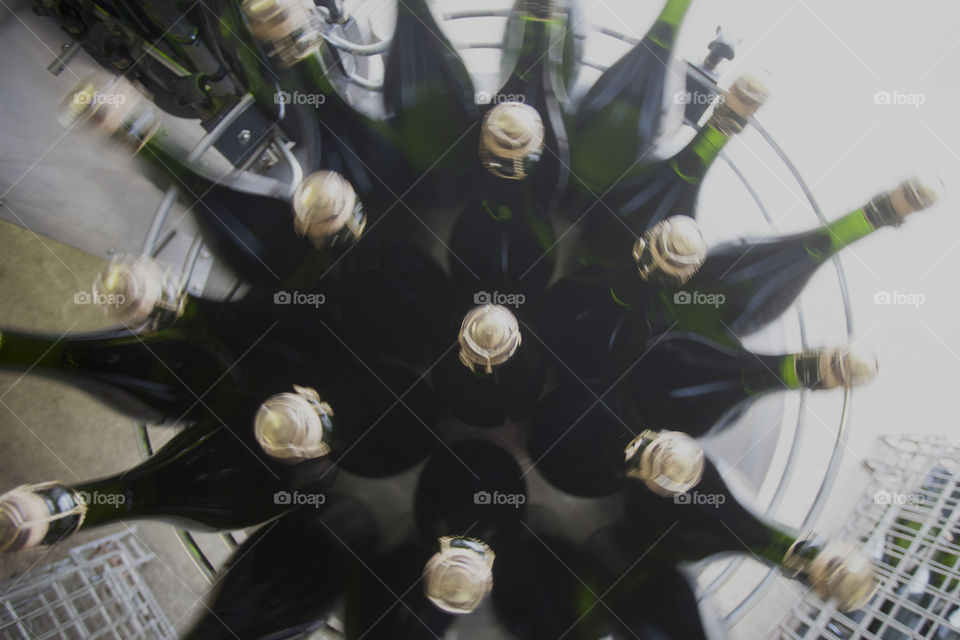 Champagne production 