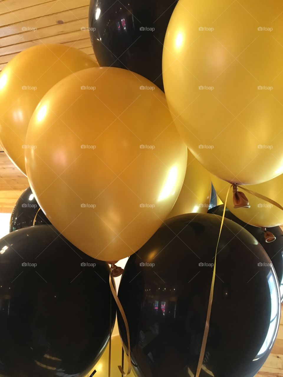 Black and Gold Balloons 