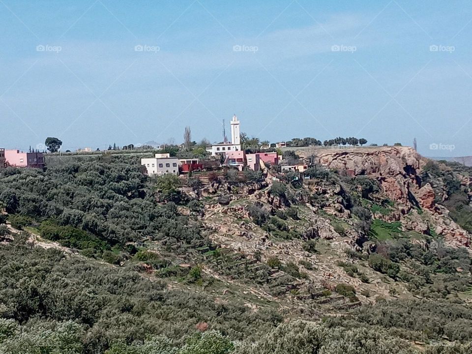 Population between the nature