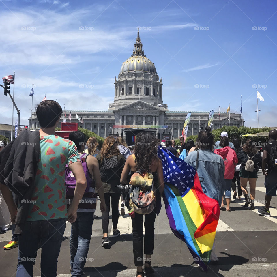 Pride march, San Francisco 