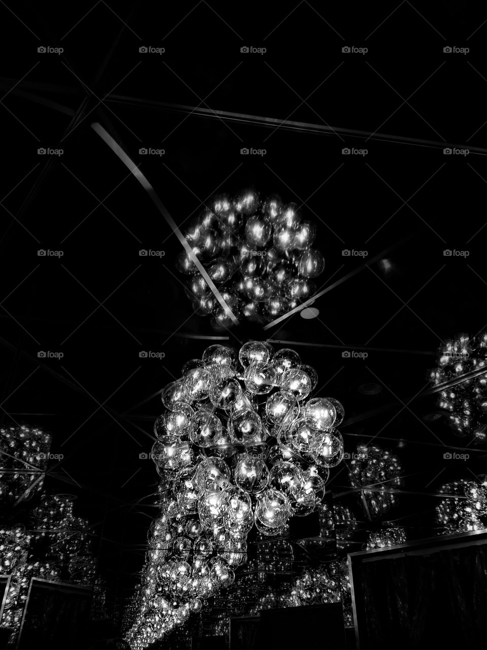 Atlantic City - August 2017 - Taken on Android Phone - Galaxy S7 - Reflecting Lights in the Bathroom Mirror of the Continental in Caesar's - BNW Filter