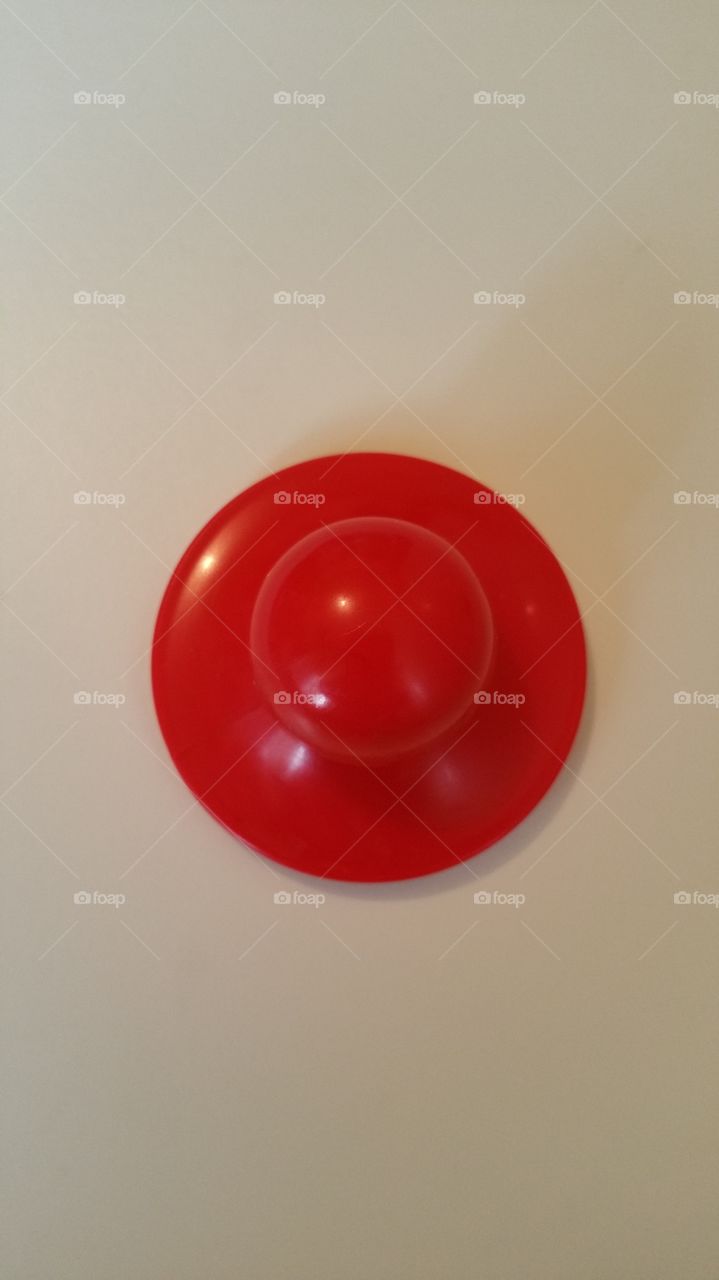 Button. Red button