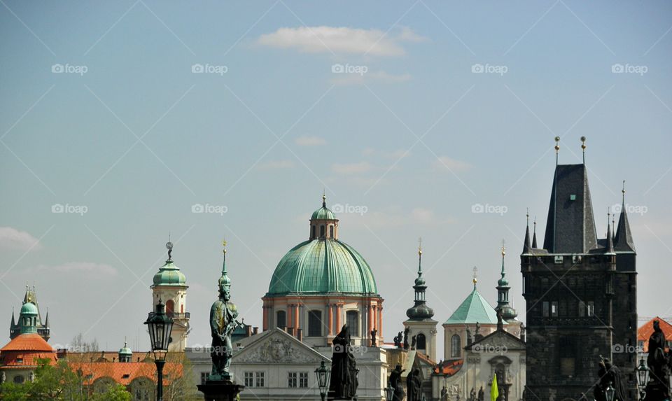 View from Charles Bridge. View from Charles Bridge, Prague