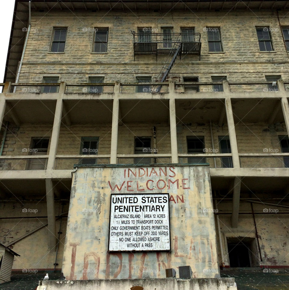 Alcatraz prison - SF, USA. Alcatraz prison - San Francisco, USA