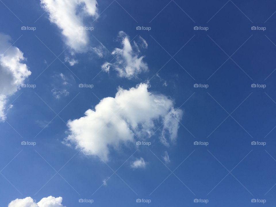 Blue sky with cloud 