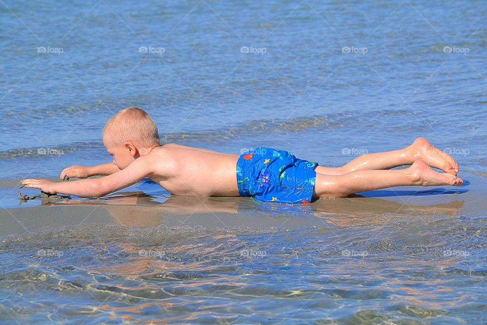 Boy at the beach