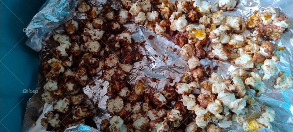 popcorn with chocolate